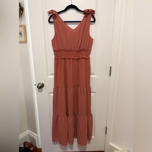 Cupshe Sleeveless Maxi Dress in Terracotta